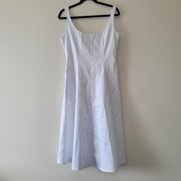 Club Monaco Wide Neck Panel Midi Dress 